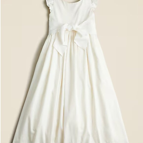 J Crew Girls' flutter-sleeve dress - Ivory - NWT - Picture 2 of 6